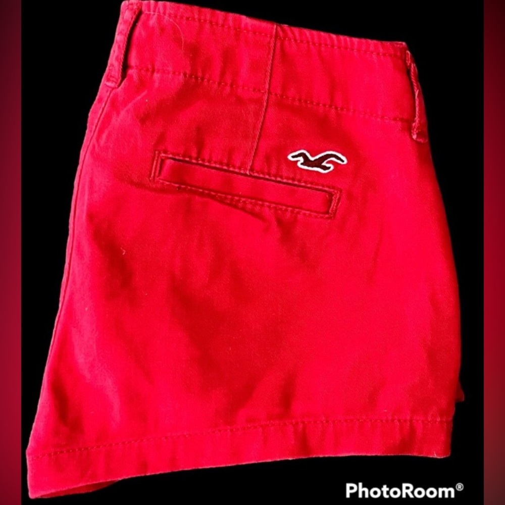 Red Hollister Co Short Shorts Size 0 Worn Once
